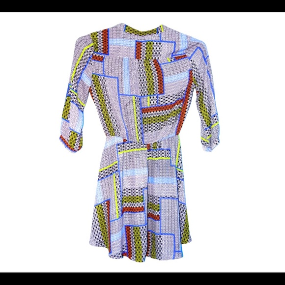 Preowned Lush Women multicolored dress, Size Small, Long sleeves, Elastic waist. - Picture 3 of 3